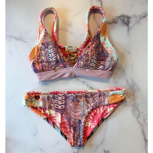 Maaji Multicolor Tropical Print Bikini Set